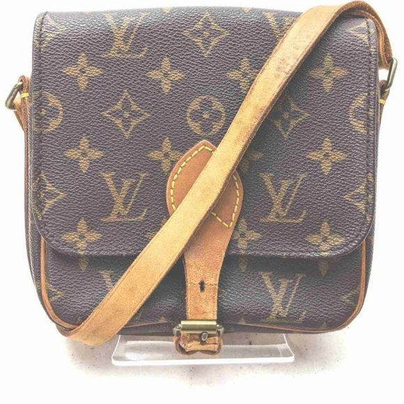 "Louis Vuitton Monogram Mini Cartouchiere Flap Cro